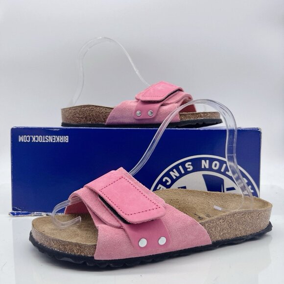 Birkenstock Oita Suede Sandals Kyoto Candy Pink Barbie Pinkcore EU 36 US 5- 5.5 - Picture 2 of 13